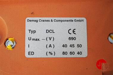 DEMAG DCL current collector 690V/40-50A