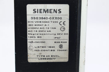 Siemens 3SE3840-0XX00 Position Switch With Guard Lock