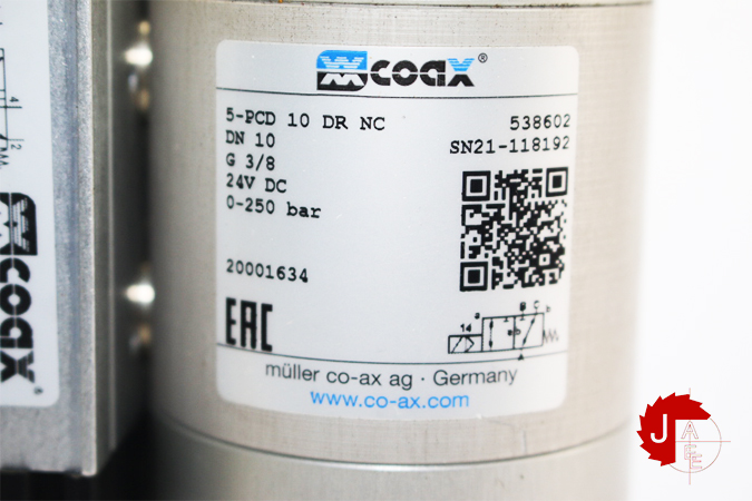 Muller Coax 5-PCD 10 DR NC CONTROL VALVE