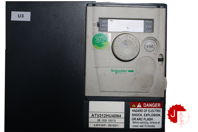 SCHNEIDER 	ATV312 4.0 Kw /5hp	variable speed drive - Image 2