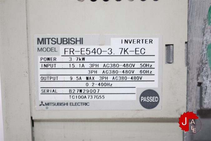 MITSUBISHI FR-E540-3.7K-EC  INVERTER DRIVE