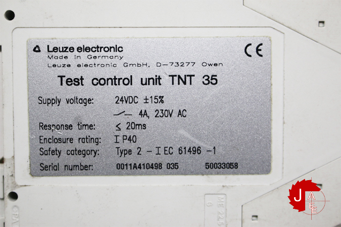 Leuze TNT 35 Test monitoring units