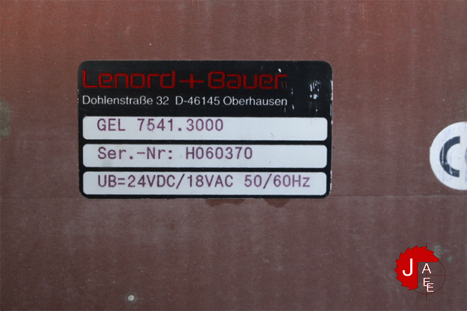 Lenord + bauer GEL7541.3000 OPERATOR PANEL