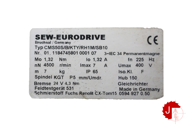SEW-EURODRIVE CMS50S/B/KTY/RH1M/SB10
