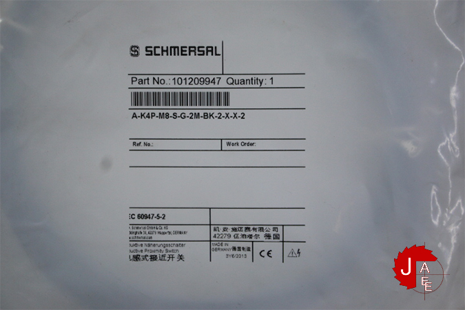 SCHMERSAL A-K4P-M8-S-G-2M-BK-2-X-X-2 CABLE