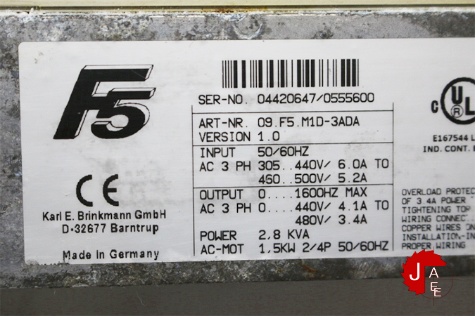 KEB 09.F5.M1D-3ADA Frequency Inverter
