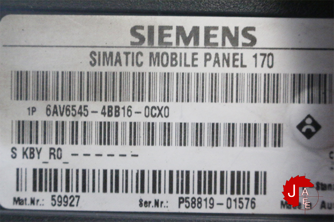 SIEMENS SIMATIC MOBILE PANEL 170