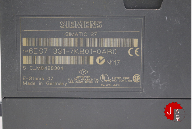 SIEMENS	6ES7 331-7KB07-0AB0	Analog Input - Image 4