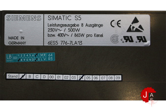 SIEMENS 6ES5 776-7LA13