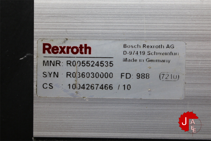 REXROTH R036030000 Linear Guide Ball Roller Spindle