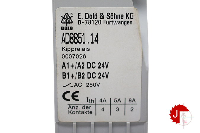 E.DOLD & SOHNE AD8851.14 LATCHING RELAY