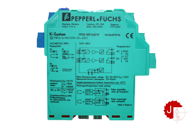 PEPPERL+FUCHS KFD2-SR2-Ex2.W Switch Amplifier 