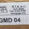 RTA PAVIA GMD 04 STEPPER MOTOR DRIVE