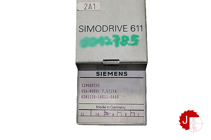 SIEMENS 6SN1130-1AD11-0AA0 SIMODRIVE VSA-MODUL 7.5/15A