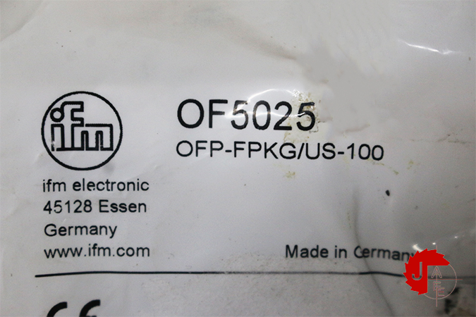 IFM OF5025 Retro-reflective sensor OFP-FPKG/US-100