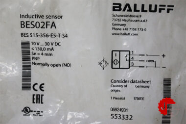 BALLUFF BES02FA Inductive standard sensors BES 515-356-E5-T-S4