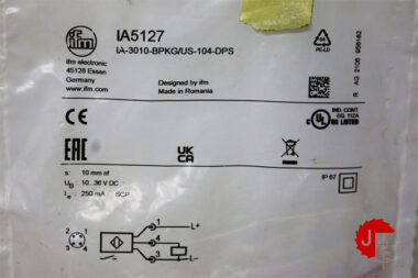 IFM IA5127 Inductive sensor IA-3010-BPKG/US-104-DPS