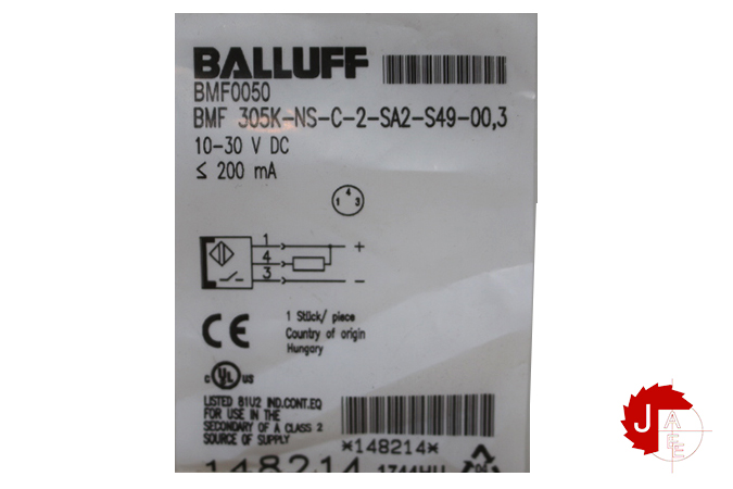 BALLUFF BMF0050 Magnetic field sensors for multiple slot shapes BMF 305K-NS-C-2-SA2-S49-00,3