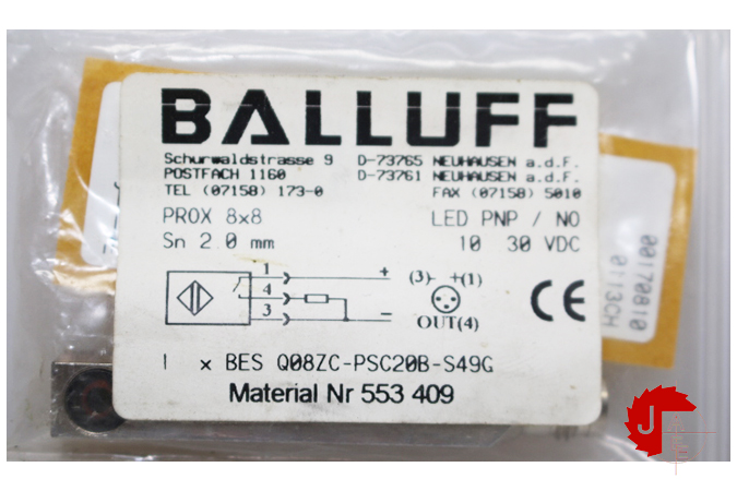 BALLUFF BES Q08ZC-PSC20B-S49G Inductive standard sensors BES01U2