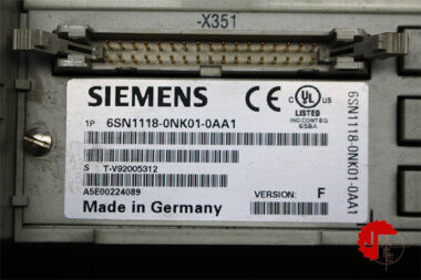 SIEMENS 6SN1118-0NK01-0AA1 2-AXIS CONTROL-LOOP BLOCK