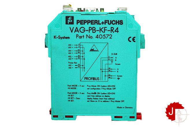 PEPPERL+FUCHS VAG-PB-KF-R4 PROFIBUS gateway cabinet module 40572