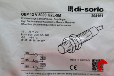 DI-SORIC OEP 12 V 5000 G2L-5M High performance light barrier, receiver 204161