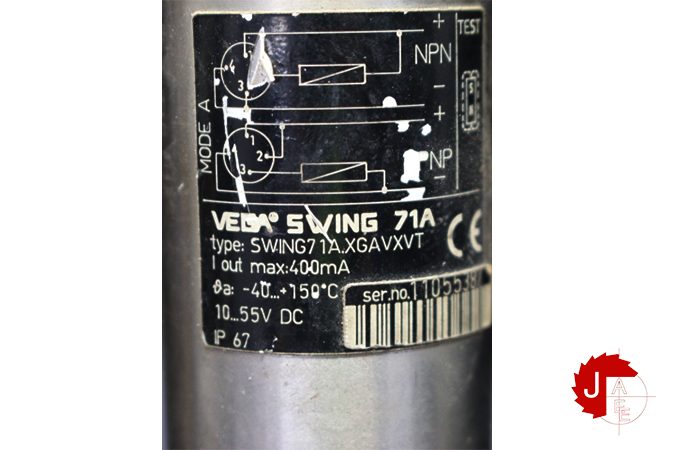 VEGA SWING 71A level switch detects levels of liquids
