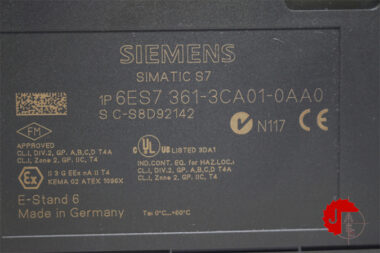 SIEMENS 6ES7361-3CA01-0AA0 Connection IM 361 