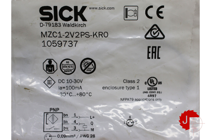 SICK MZC1-2V2PS-KRO Sensors for C-slot cylinders 1059737