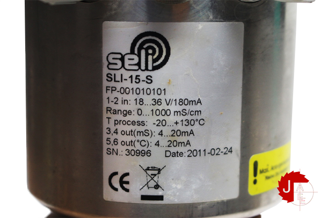 Seli SLI-15-s CONDUCTIVITY MEASURING UNIT FOR THE FOOD + PHARMACEUTICAL INDUSTRY
