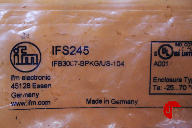 IFM IFS245 Inductive sensor IFB3007-BPKG/US-104