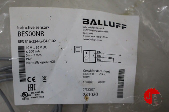 BALLUFF BES00NR Inductive standard sensors BES 516-324-G-E4-C-02