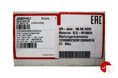 GEMU 88349856 Control Valve D-74653