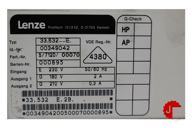 LENZE 33.532-E Speed controllers