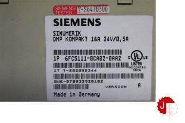 SIEMENS 6ES5111-0CA02-0AA2 SINUMERIK 840C/840CE/840D/840DE 