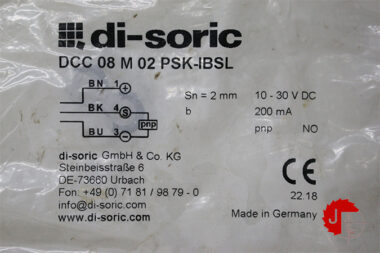 di-soric DCC 08 M 02 PSK-IBSL Inductive proximity sensor 