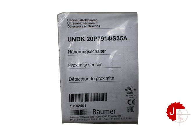 Baumer UNDK 20P7914/S35A Ultrasonic proximity sensors