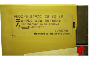 PILZ PNOZ/3 24VDC 5S 1O 1W Safety Relay 474895