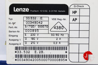 LENZE 33.532-E Speed controllers