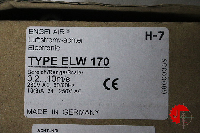 Engelair ELW 170 Air Flow Monitor 