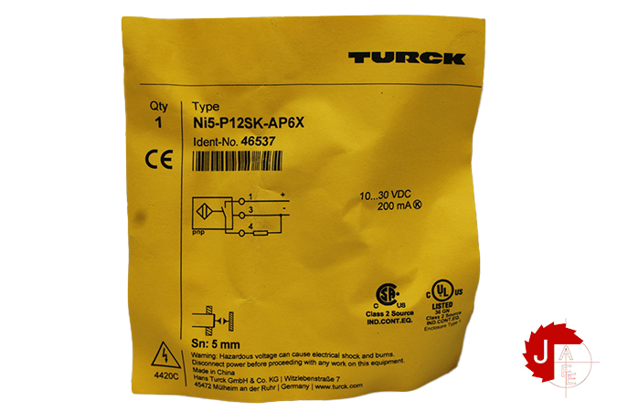 TURCK Ni5-P12SK-AP6X Inductive Sensor