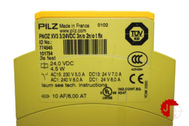 PILZ PNOZ XV3 3/24VDC 3n/o 2n/c t fix Safety Relay 774545