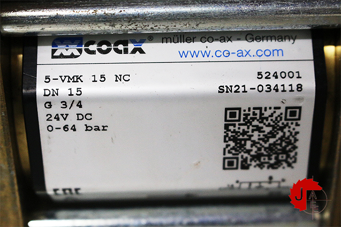 Muller Coax 5-VMK 15 NC 2/2-way valve G 3/4 - 64 bar