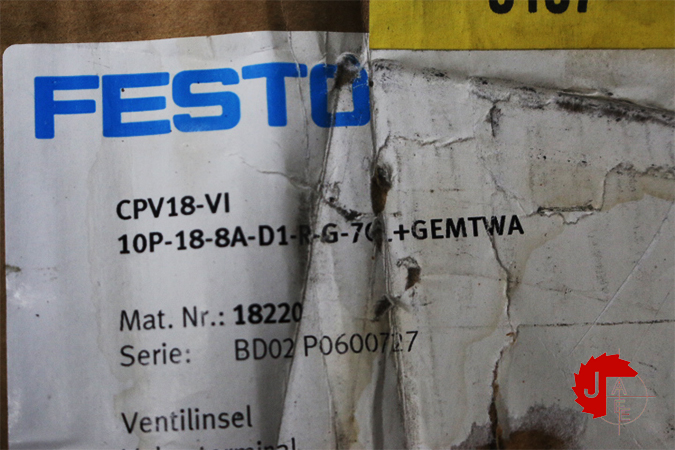 FESTO CPV18-VI Valve terminal WITH 8 VALVES 18220