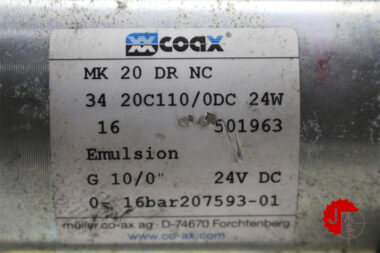 Muller Coax MK 20 DR NC 3/2 Way coaxial Direct Acting Valves G 1 - 16 bar