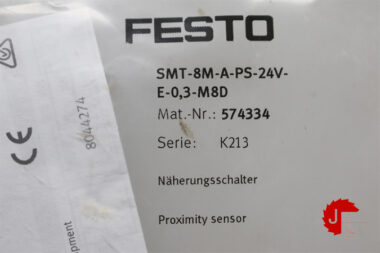 FESTO SMT-8M-A-PS-24V-E-0,3-M8D Proximity sensor 574334