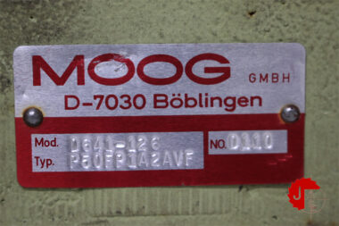 MOOG D641-126 Proportional Control Valve P50FP1A2AVF