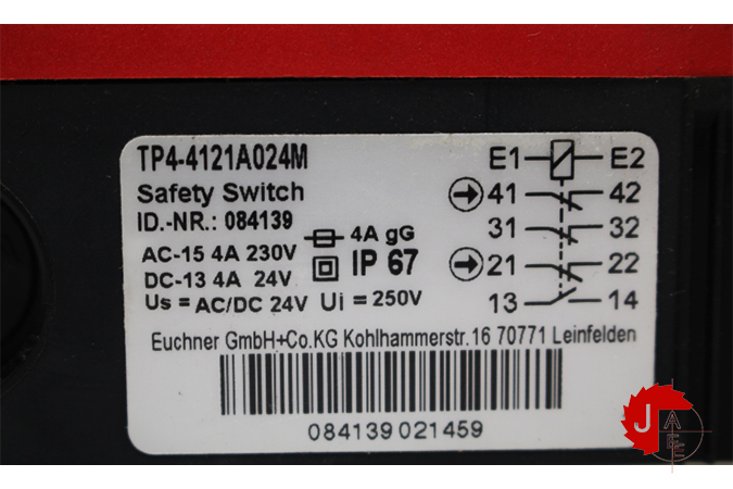 EUCHNER TP4-4121A024M Safety switch