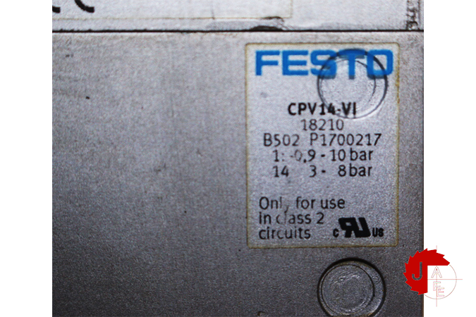 FESTO CPV14-VI Valve terminal WITH 8 VALVES 18220 