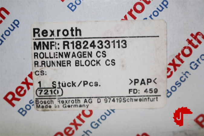 REXROTH R182433113 BALL RUNNER BLOCK 